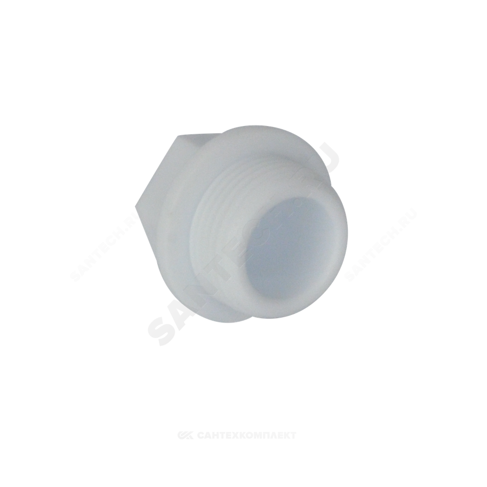 Заглушка (пробка) PP-R белая Дн 20х1/2" НР VALFEX 10163020
