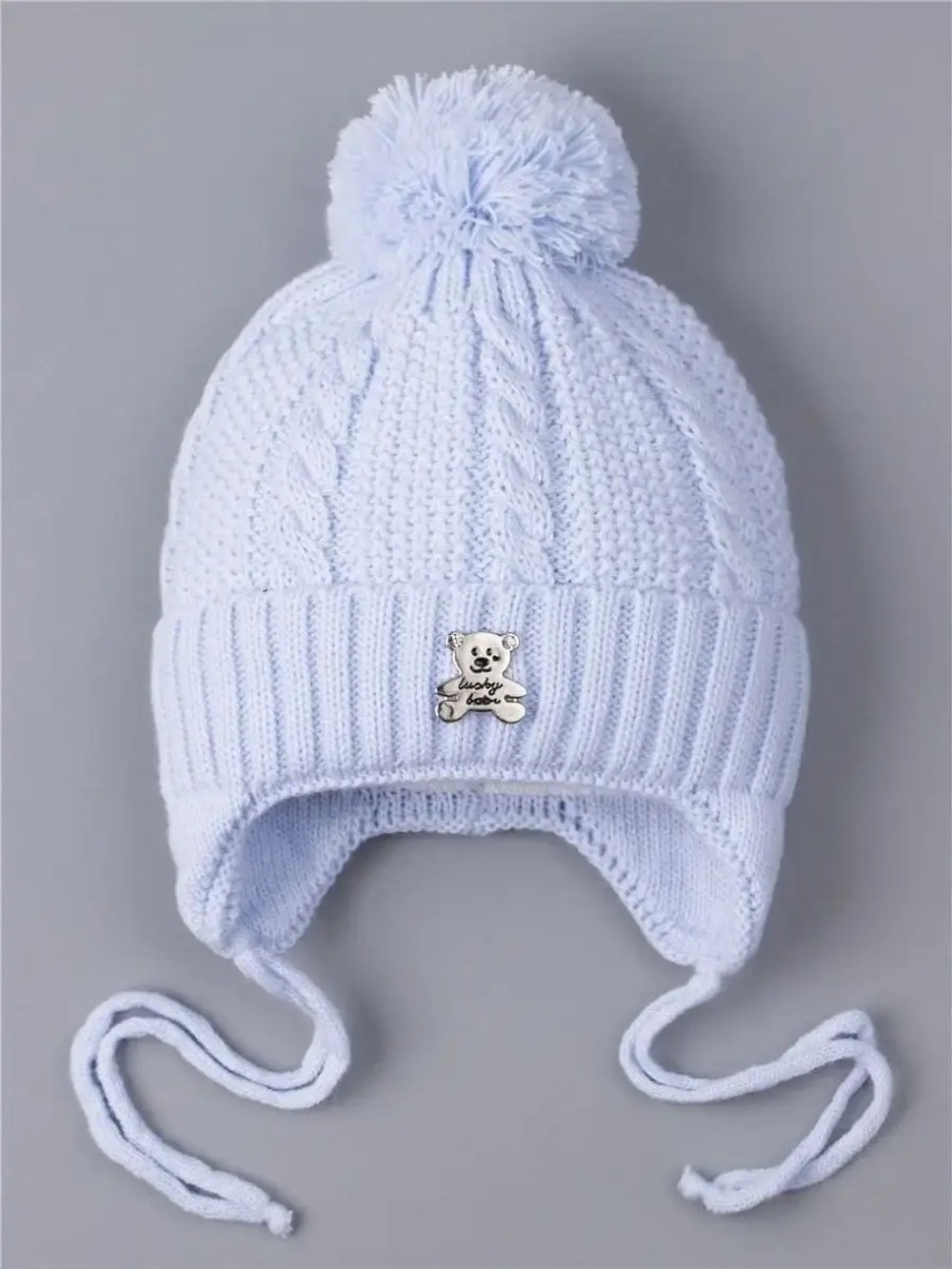 Шапка вязаная демисезонная для детей