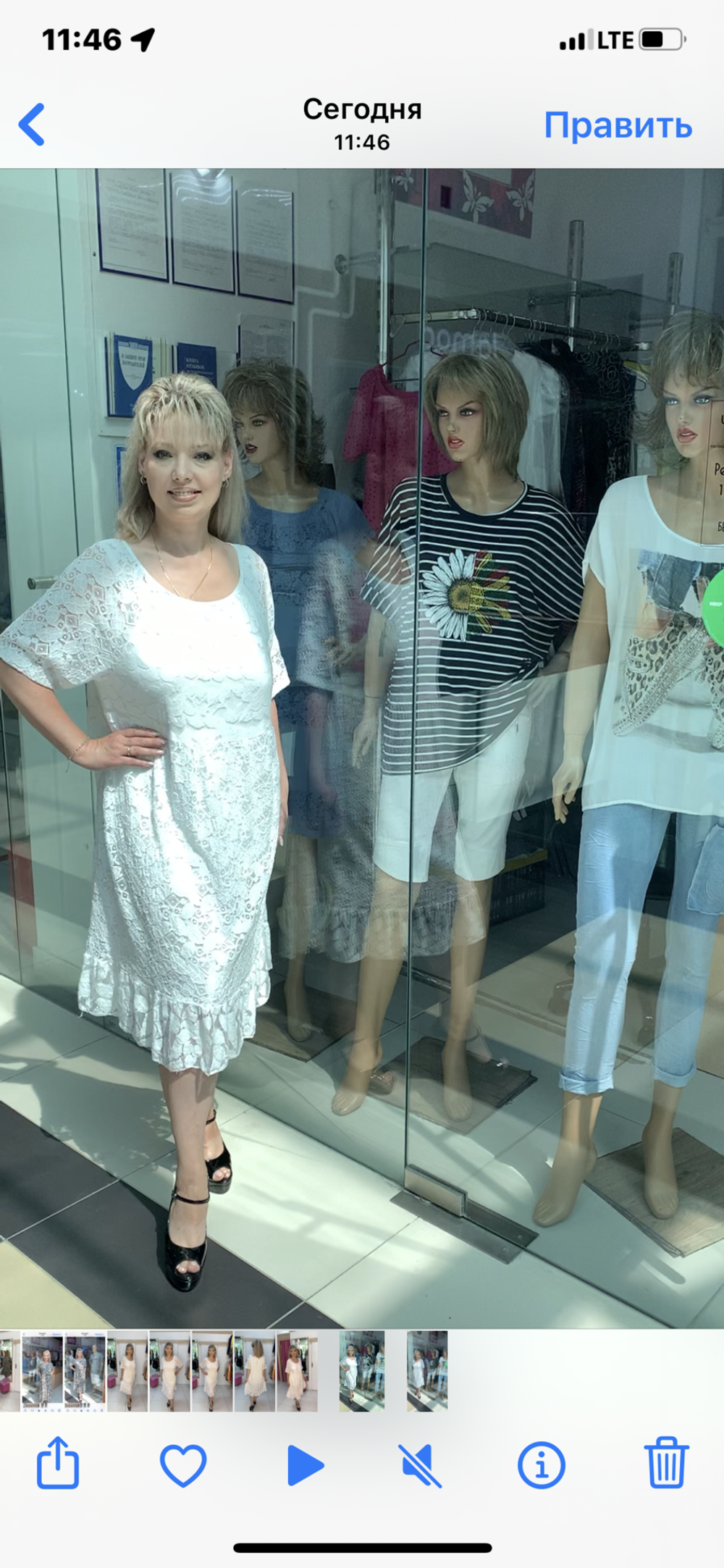 Белое гипюровое платье