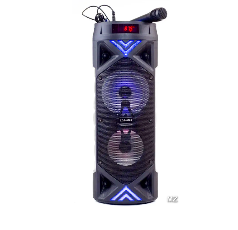 Напольная колонка BT Speaker ZQS-6201 (6.5"/30W/4.5А+микрофон)