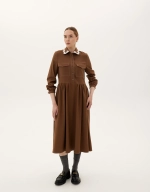 Платье «Школа», коричневый
