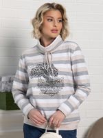 Джемпер Джонэт (бело-серая) Б15133-18М LT Collection