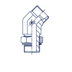 Штуцер FRG45 DS10 16x1.5 (корпус)