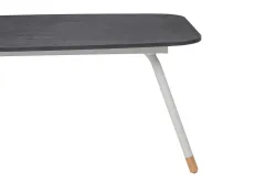 "Верона" журнальный стол из HPL 120х65, H40, каркас светло-серый (RA L7035) муар, цвет столешницы "серый гранит"