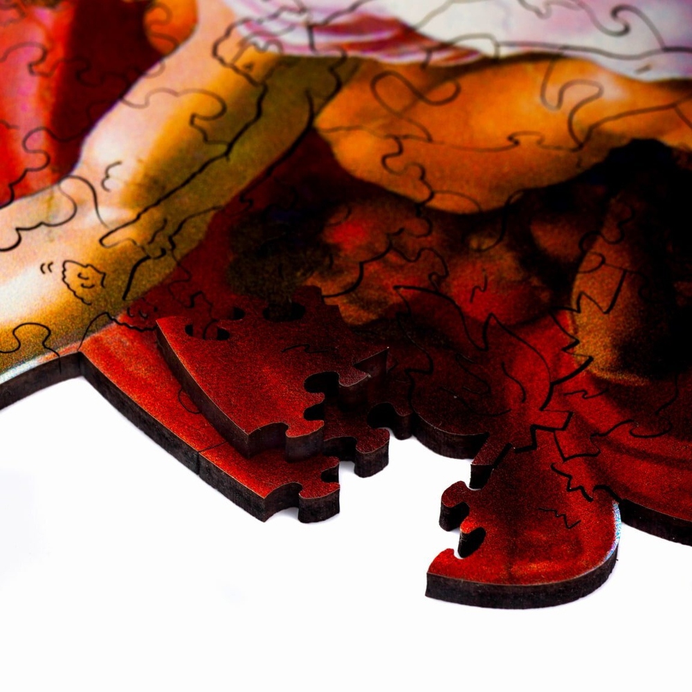 Пазл "Сотворение Адама " от Woodzle - Деревянный пазл, деталей 275, картина известного художника Микеланджело. Детали деревянного пазла разных форм