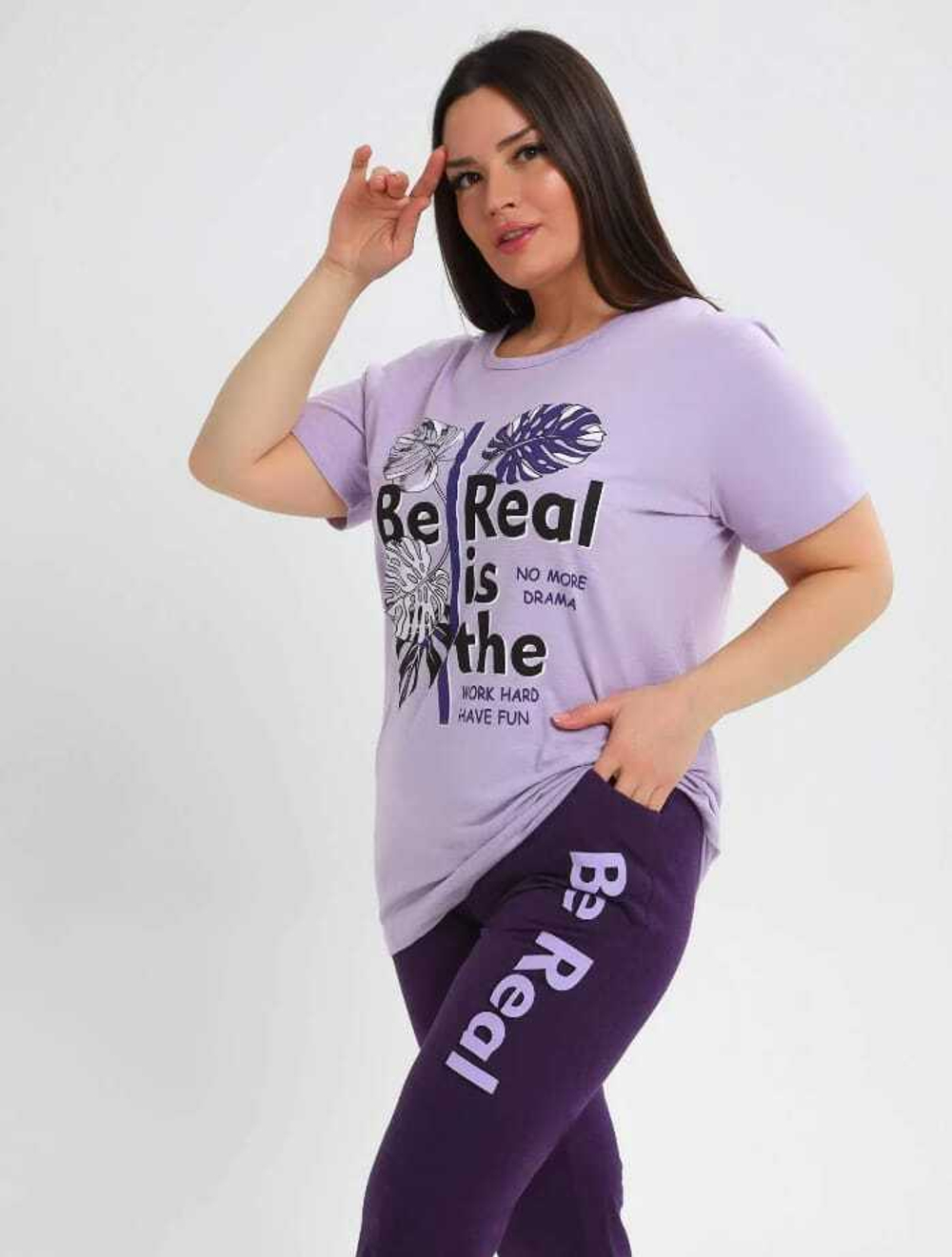 Пижама х/б бриджи+футболка УБФ00019