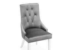 Стул Elegance white / fabric grey