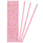 Трубочки для коктейлей бумажные «Единороги», 12 шт