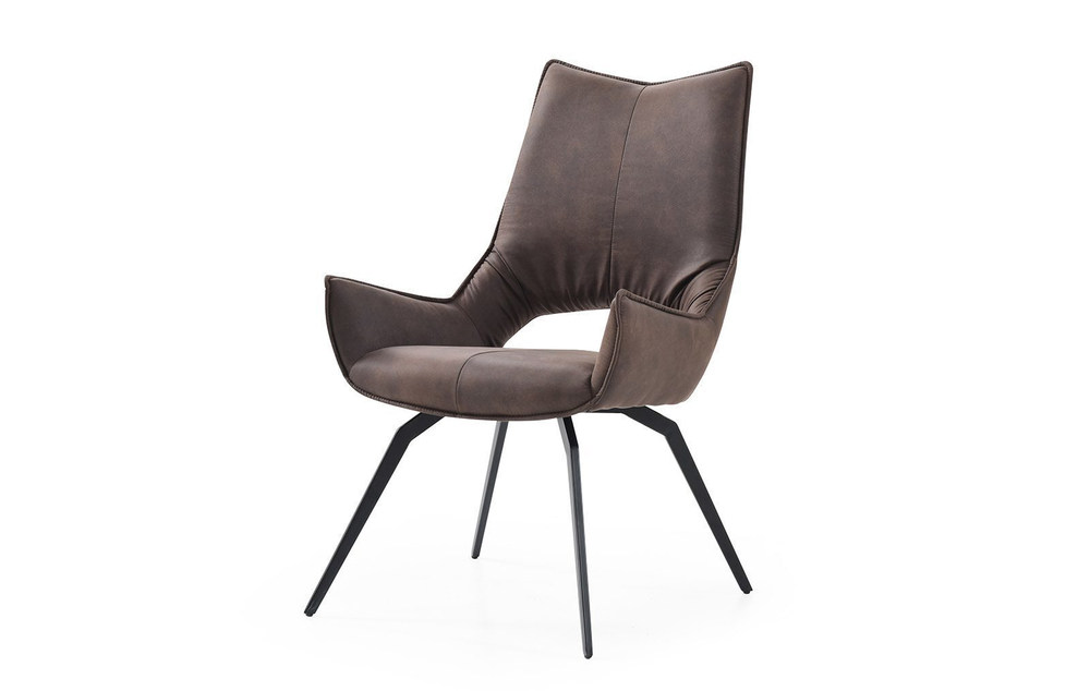 Стул DC1241 коричневый/черный