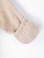 Комбинезон флисовый с закрытой ножкой "Беж" 0+