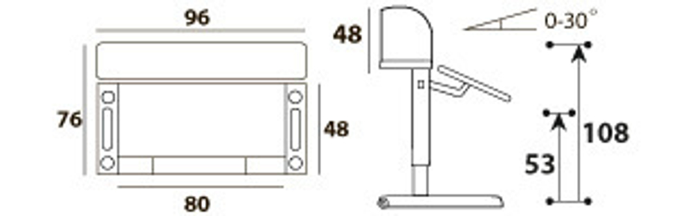 Детский стол Mealux Ergowood - M Multicolor+ полка BD P-18 W (арт.BD-800 WG/MC Energy + BD P-18 W)