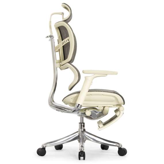 Кресло EXPERT 2 FLY RFYM 01 G (сидение MAX с подножкой, подлокотник 6D(360), сетка сер/каркас светл)