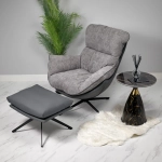 Кофейный столик Bradex Home Secret диам.40см x 54см, чёрный мрамор, металл, керамика