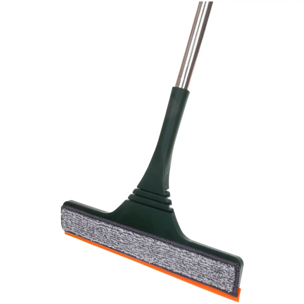 Окномойка для мытья стекол телескопическая ручка 110см губка 28см в комплекте две насадки