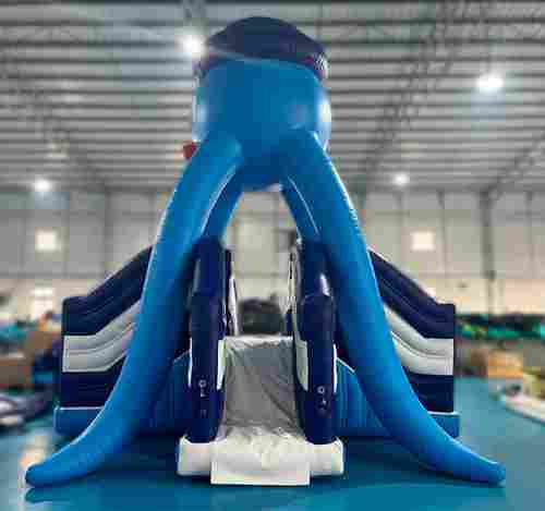 Надувной бассейн «Поймай осьминога» с водными модулями, 25*15*3,5 м