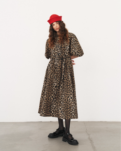 Платье с жабо и рукавами фонариками "Тот самый Лео - звезда карнавала"