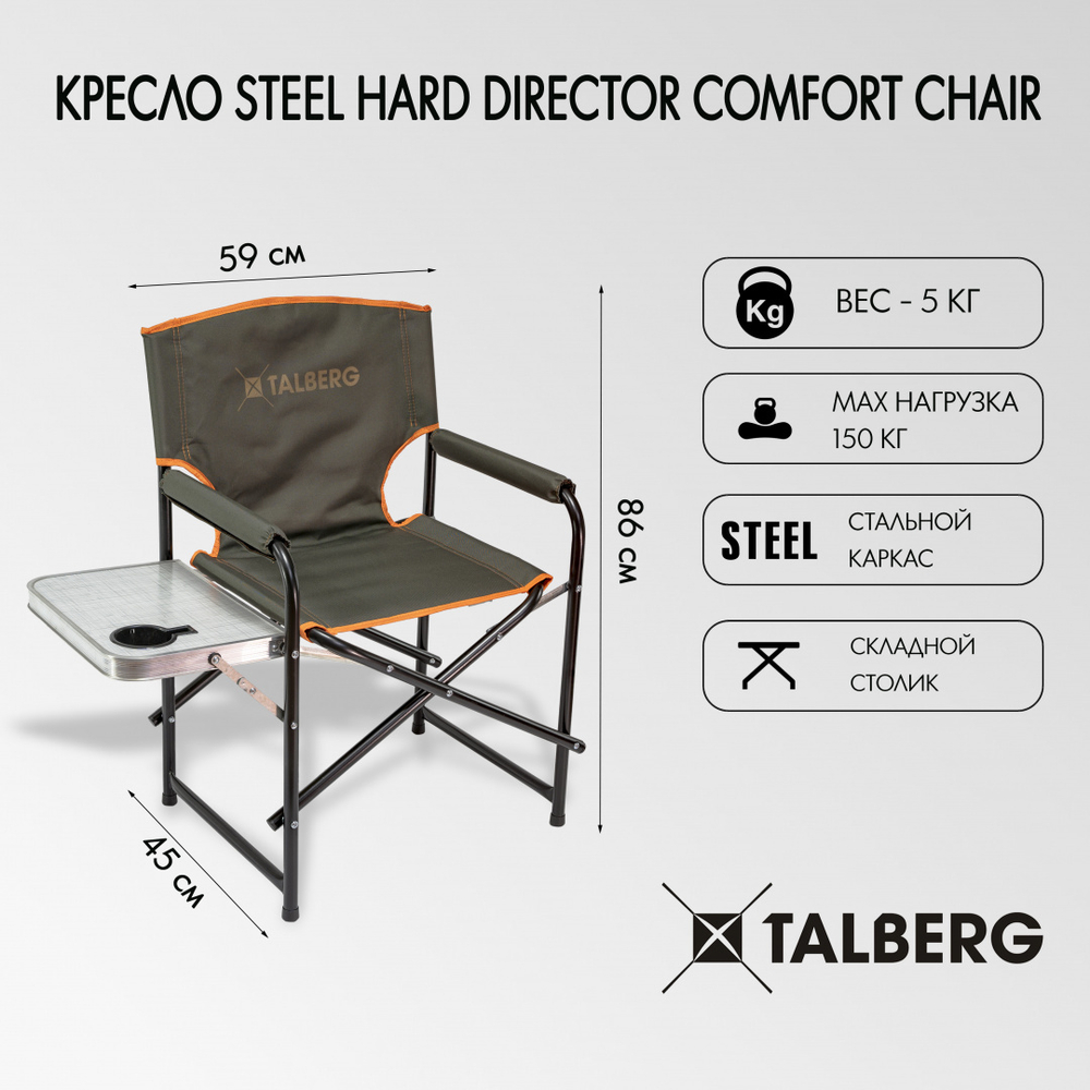 Кресло Steel Hard Director Comfort Chair (59x45x86)