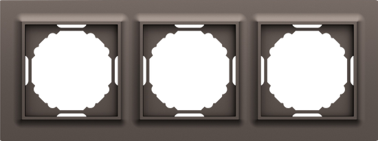 Рамка 3-я,  Wave мокко,  серия A07