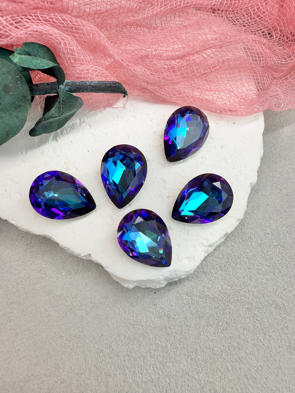 Капля Drop 18*13 мм, Bermuda Blue