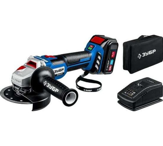 Углошлифовальная машина УШМ  аккум. ЗУБР Т7 20В 125 мм бесщет. АВ-125-41 Професс