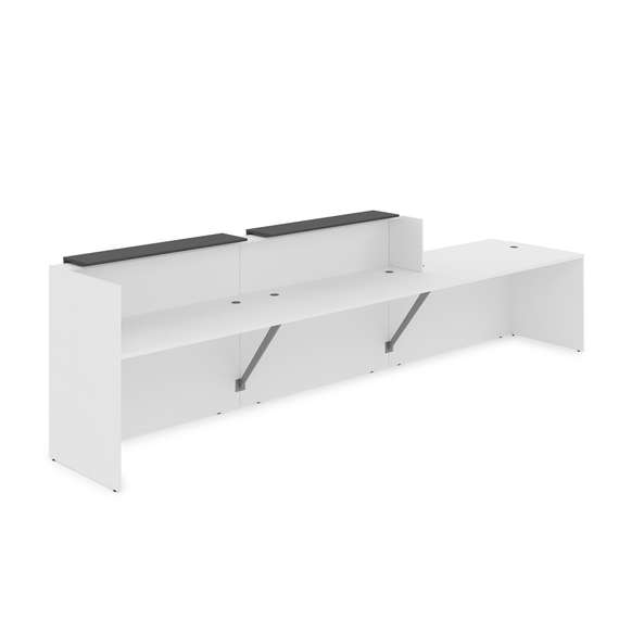 1КРС-ДС.008 Комплект Ресепшн с фартуком ЛДСП (4232*901*1161) (без подсветки)