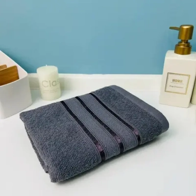 Полотенце махровое 70*120см «Comfort» цвет графитовый 08-182, плотность 300гр/м2 TJ, с петелькой-подвесом