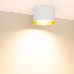 Светильник SP-BISCOTTO-R140-15W Warm3300-MIX (WH-GD, 80 deg, 230V) (Arlight, IP54 Металл, 5 лет) 054915