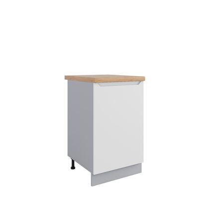 Кухня Модуль С 500 (правый) Тренто Белая кожа