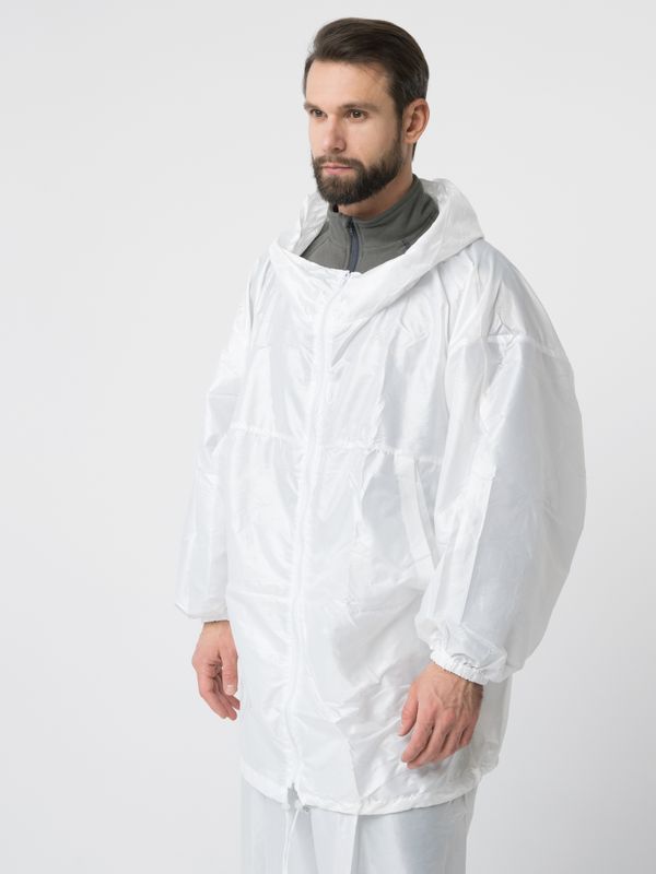 Костюм зимний маскировочный Метель с молнией ткань Taffeta цвет Белый