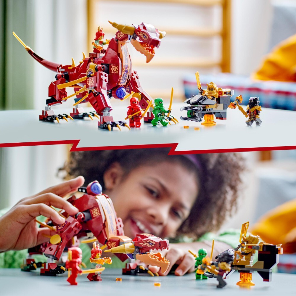 LEGO Ninjago — Лавовый дракон, превращающийся в волну огня 71793 / артикул   71793  / GTIN 5702017416540