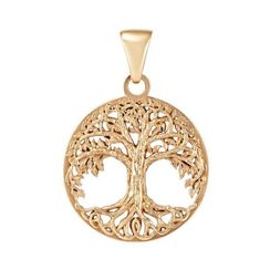 Подвеска Древо жизни из серебра с позолотой