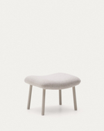 Пуф Inari бежевого цвета и стали с бежевой отделкой