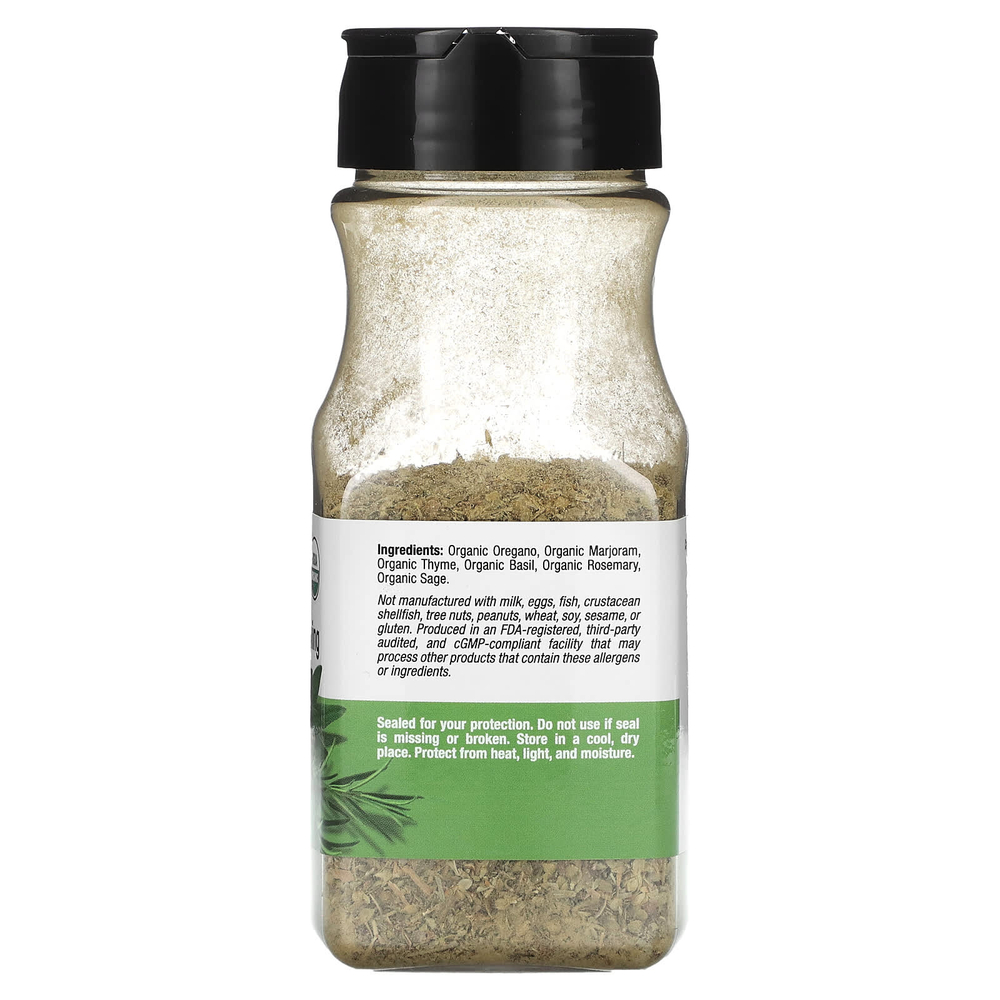 California Gold Nutrition, Foods, органическая итальянская приправа, 37 г (1,3 унции)