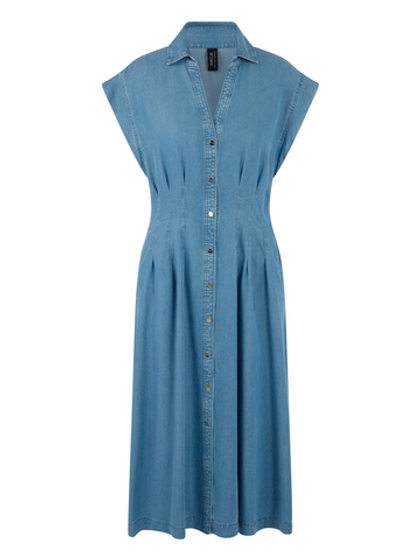 Marc Cain Платье-рубашка из лёгкого денима