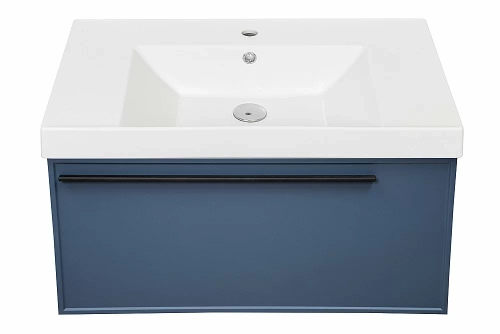 Тумба с раковиной LA FENICE Elba Blu Grigio 80 синяя