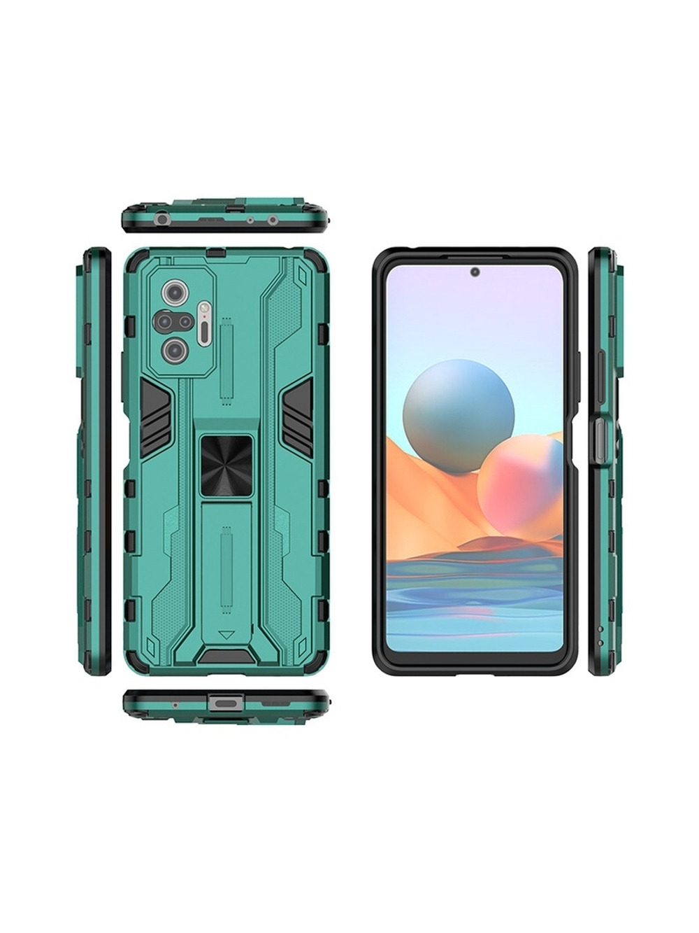 Противоударный чехол с подставкой Transformer для Xiaomi Redmi Note 10 Pro