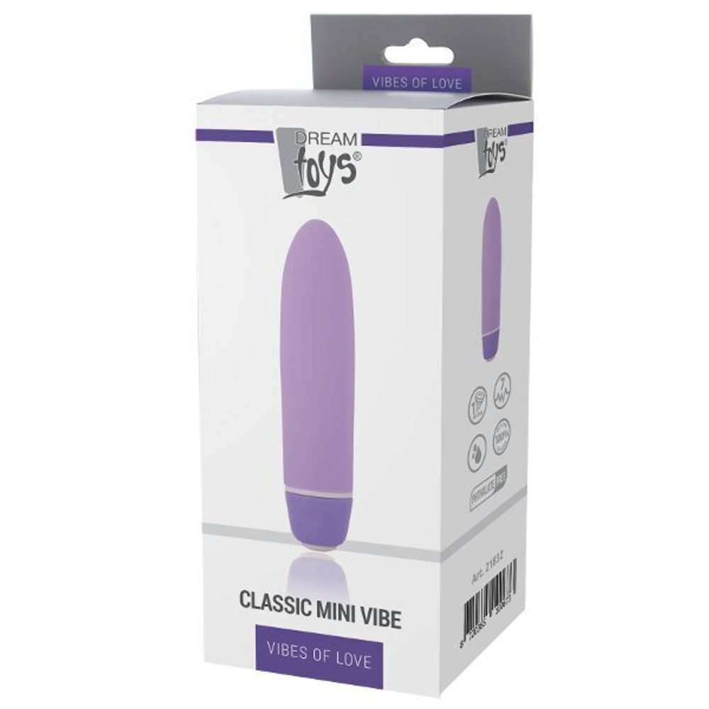 Сиреневый мини-вибратор Classic Mini Vibe - 12,5 см. (Цвет: сиреневый)
