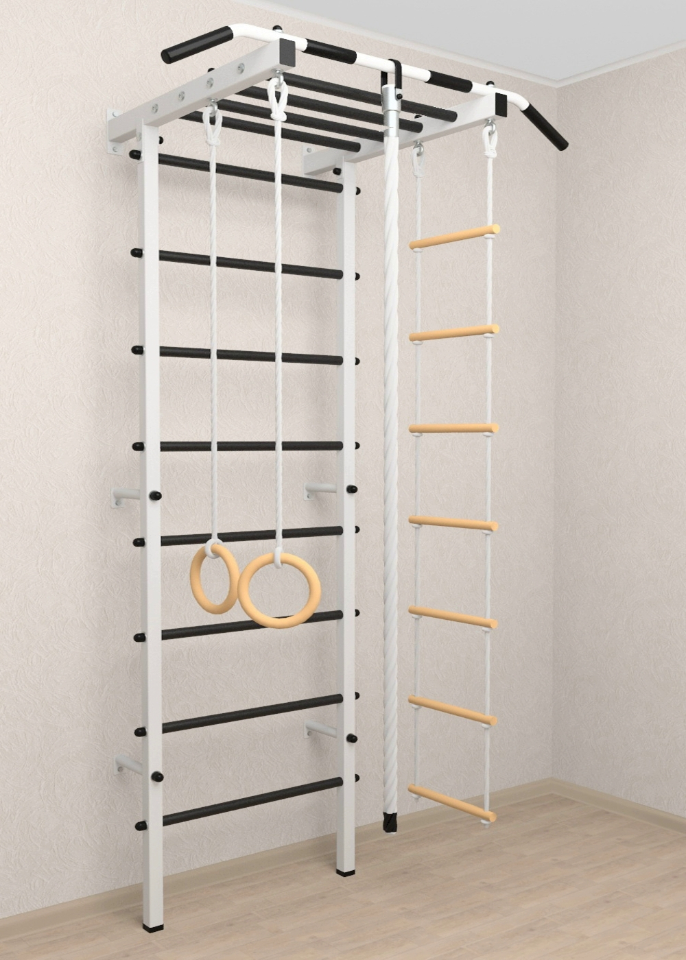 Шведская стенка Sv Pro рукоход 851 (Турник Pro рукоход/Канат/Kольца/Лестница)