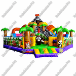 Надувной батут "В гостях у зебры" размер 7*7*4 м