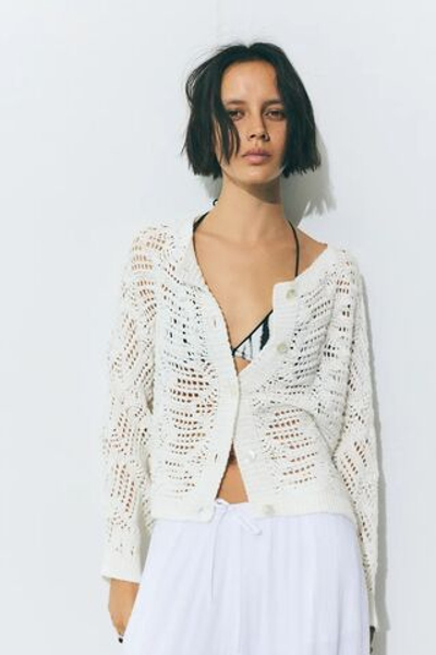 Свободная ажурная кофта - PULL&BEAR