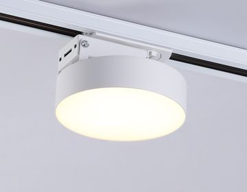 Трековый однофазный светодиодный светильник 15W 3000K 120° GL6835 WH белый Track System Ambrella