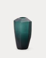 Ваза Geonix из стекла зеленого цвета 45,5 см