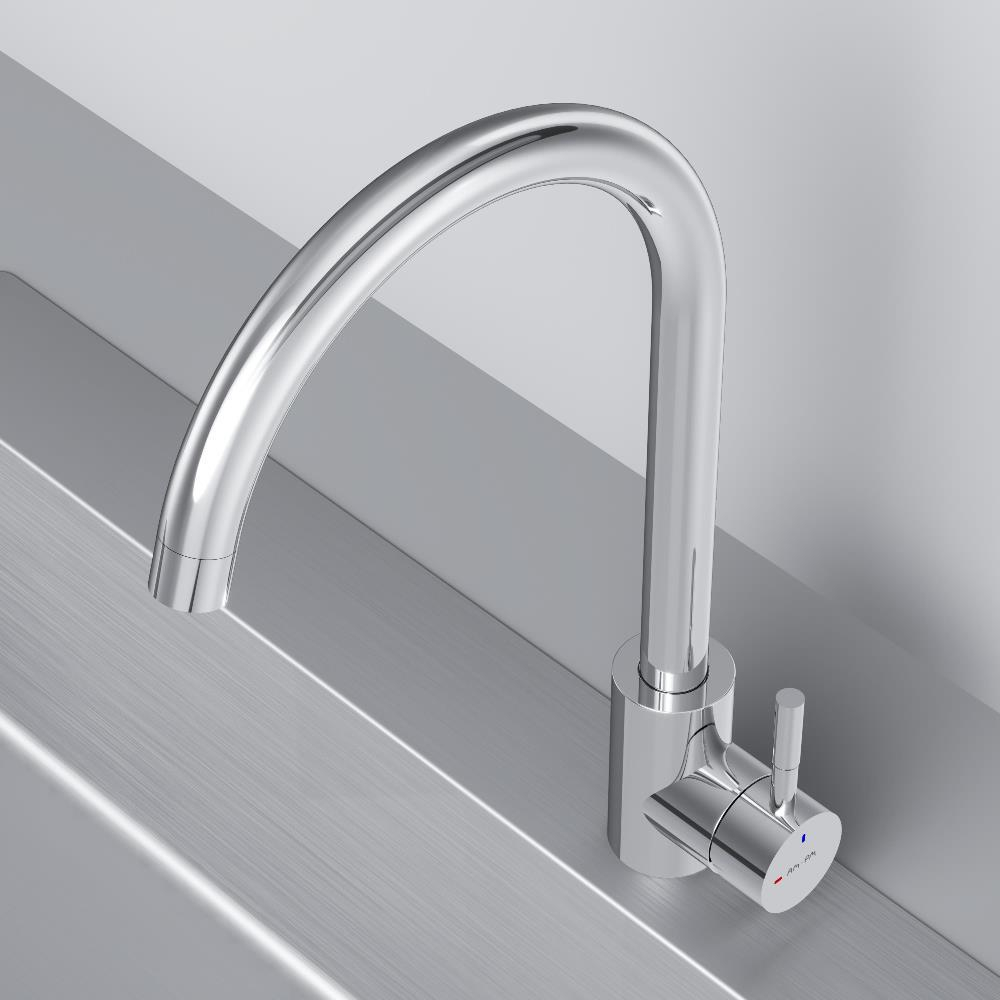 Смеситель для кухни с С-изливом, хром AM.PM X-Joy S F85B07100