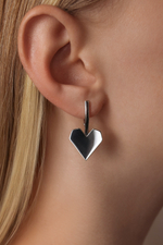 Серьги "Сердца" рубленые