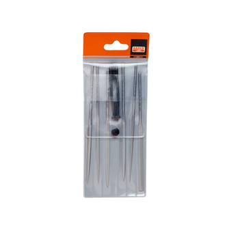 Набор из 6-ти натфилей 140 мм особо бархатной насечки с ручкой Bahco 2-470-14-4-0