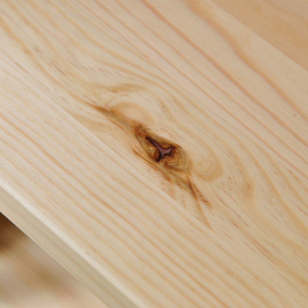 Стеллаж из массива сосны с 3 полками Бьерн 195х35х180