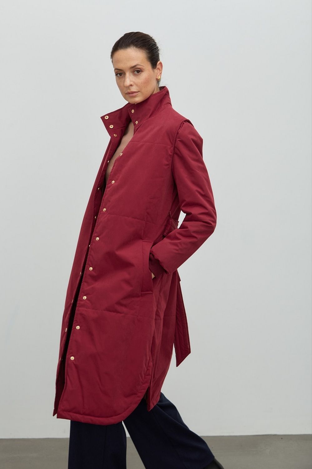 Пальто парка Бордо
