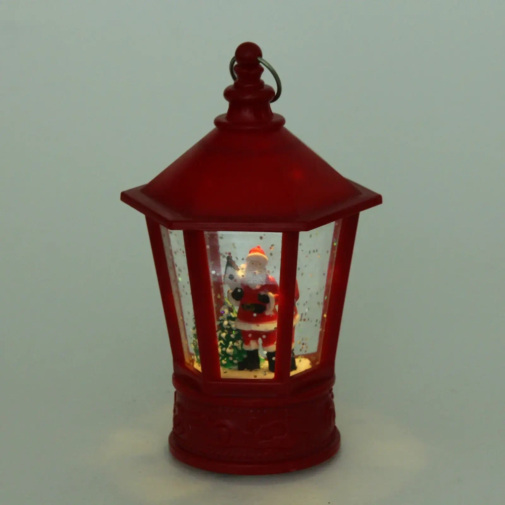 Сувенир с подсветкой «Фонарь-Дед Мороз» 8*7*14 см