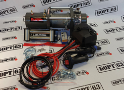 Лебедка электрическая 6000 lbs 12v стальной трос