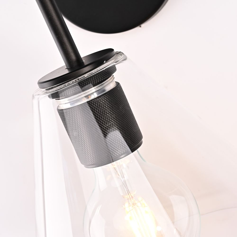 Бра Rh Utilitaire Funnel Shade Single Sconce Black By Imperiumloft